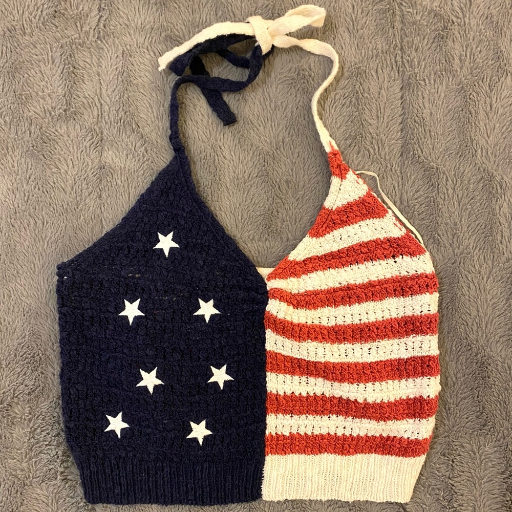 American eagle 4th of july crop top size small